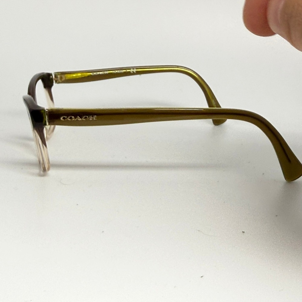 Coach HC6089 Eyeglasses Olive Brown Gradient Olive Green Frames 51-16-135 5400 - Picture 2 of 7